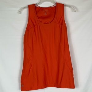 Athleta | Orange Tank M with Zipper Side Pocket